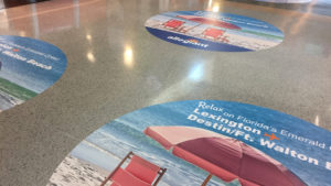 Allegiant floor destination decals