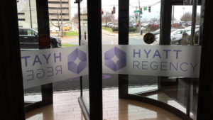 Hyatt Regency Door Graphic