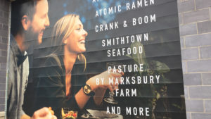 Summit brick wall graphic