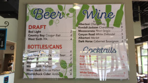 Tazikis beer and wine poster